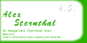 alex sternthal business card